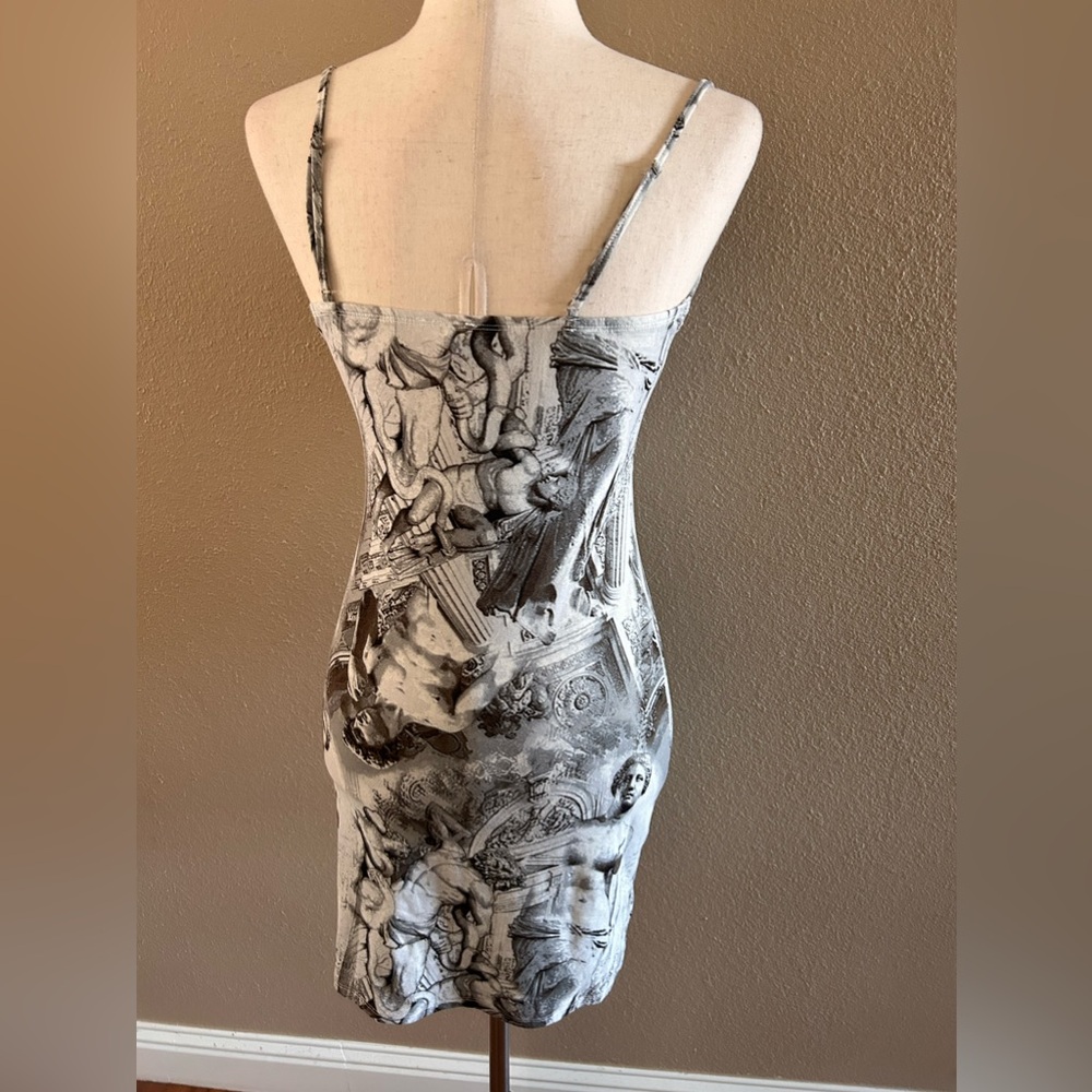 Vintage renaissance print cami bodycon dress - Picture 6 of 6